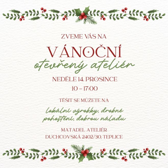 I letos se na vánočním otevřeném ateliéru sejde parta lokálních tvůrkyň, a já se na to strašně těším. ❤️ Tady je malá...